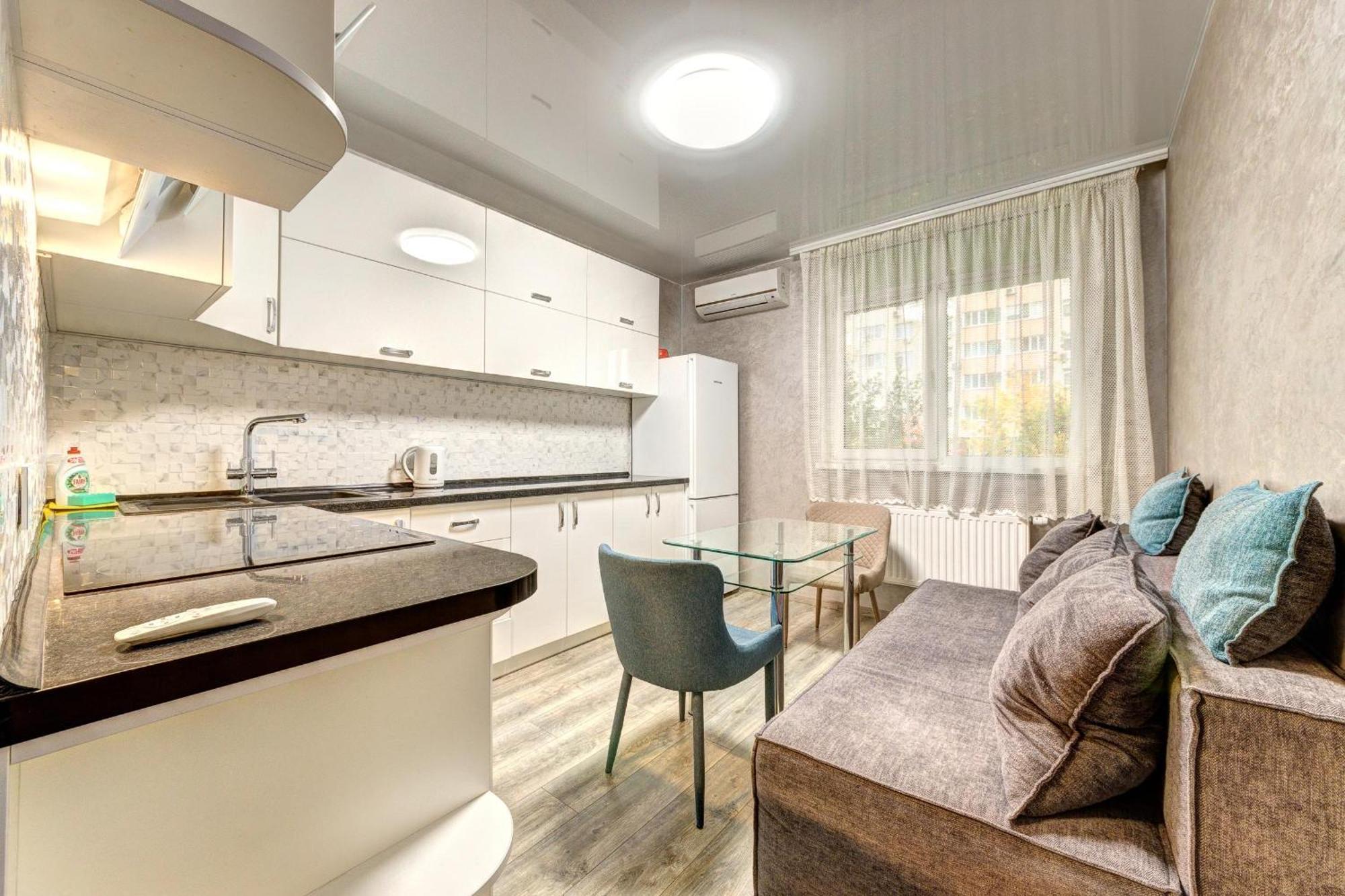 Apartment Voskresenska 18 , Парковые Озера كييف الغرفة الصورة