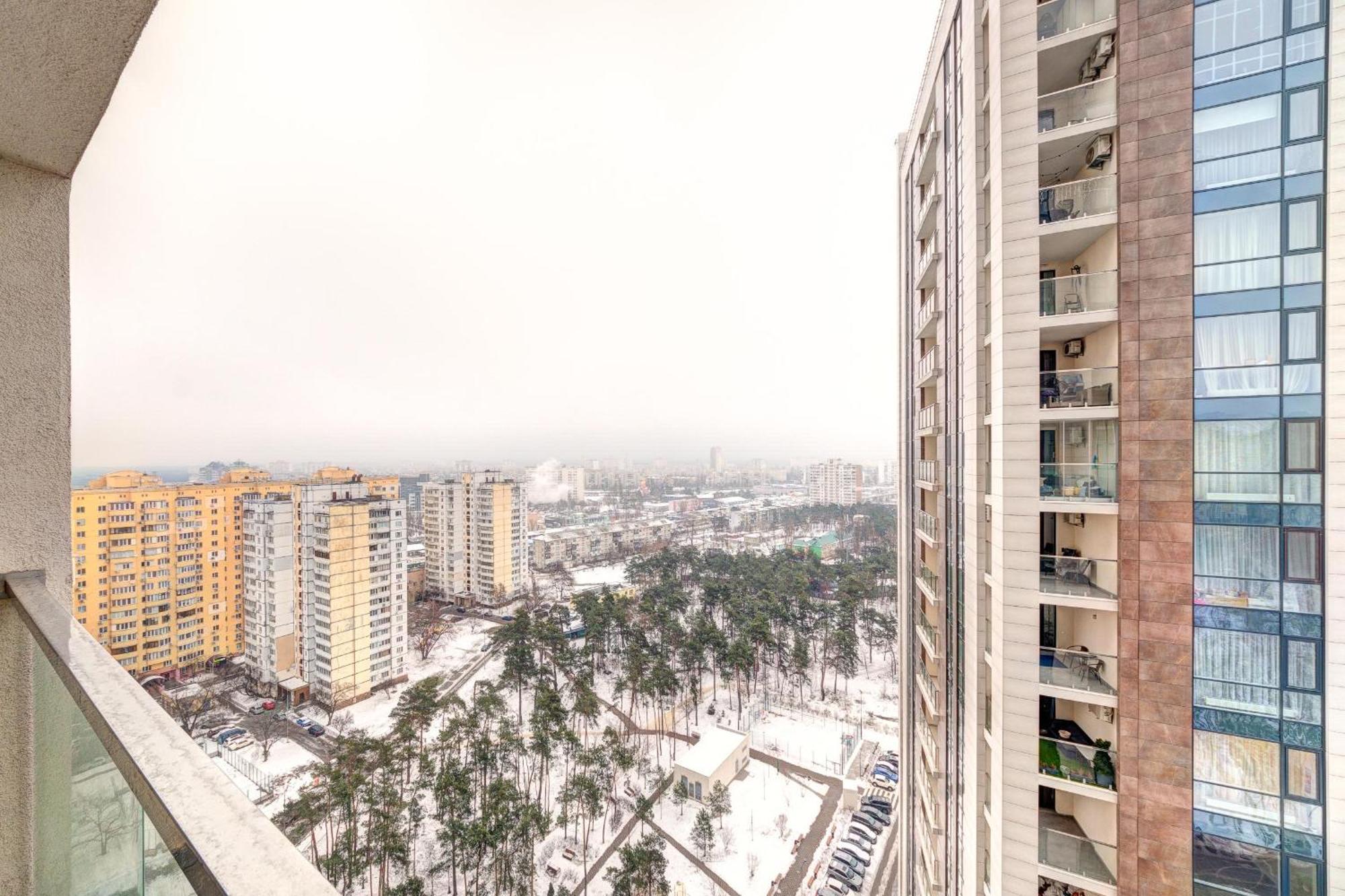 Apartment Voskresenska 18 , Парковые Озера كييف الغرفة الصورة