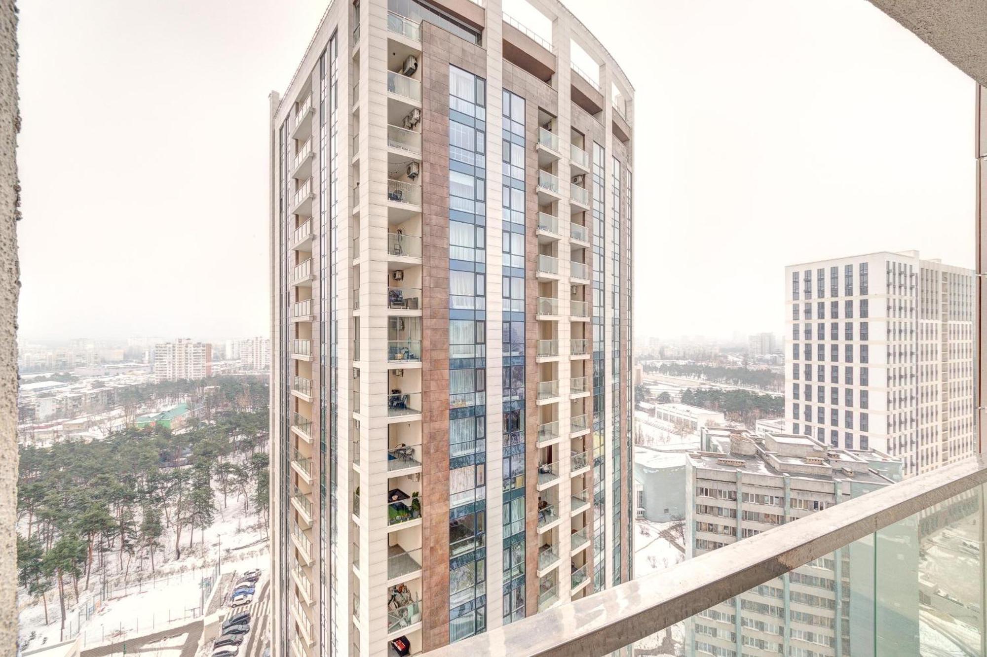 Apartment Voskresenska 18 , Парковые Озера كييف الغرفة الصورة