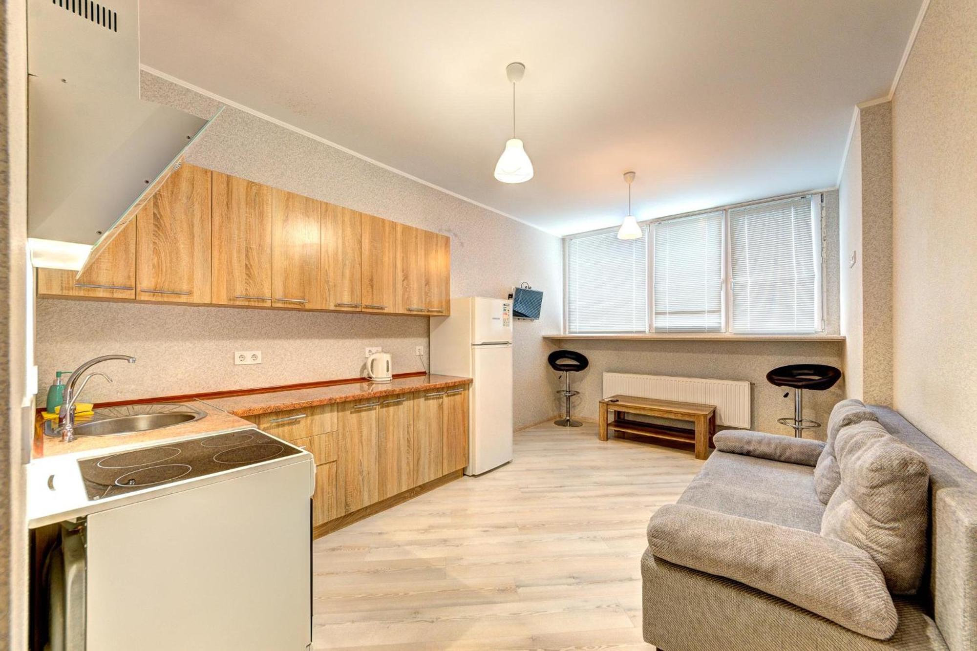 Apartment Voskresenska 18 , Парковые Озера كييف الغرفة الصورة